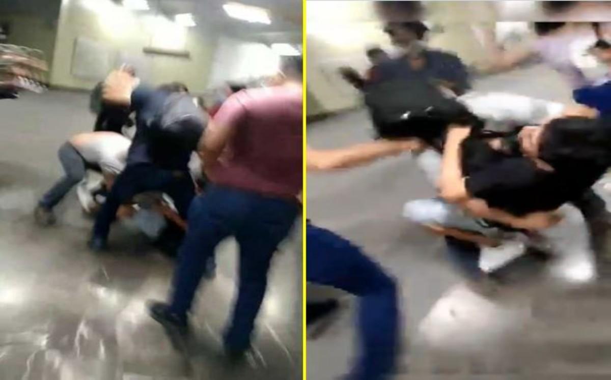 "La viene regando"; Se arma riña en estación del metro y ningún policía aparece
