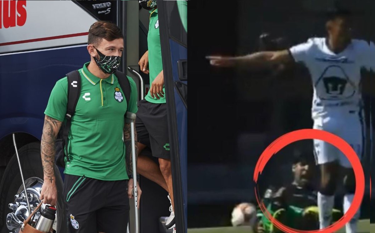 Brian Lozano estalla contra jugador de Pumas por lesionar a santista de forma "malintencionada"