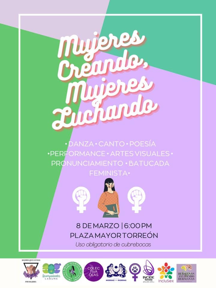 INCIDE anuncia actividades para conmemorar el Dia de la Mujer en Torreón