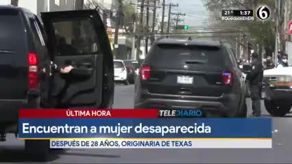 Titularia noticia La mujer desapareció cuando tenía 35 años en Houston, Texas; esta tarde fue ubicada en el Centro de Monterrey.  