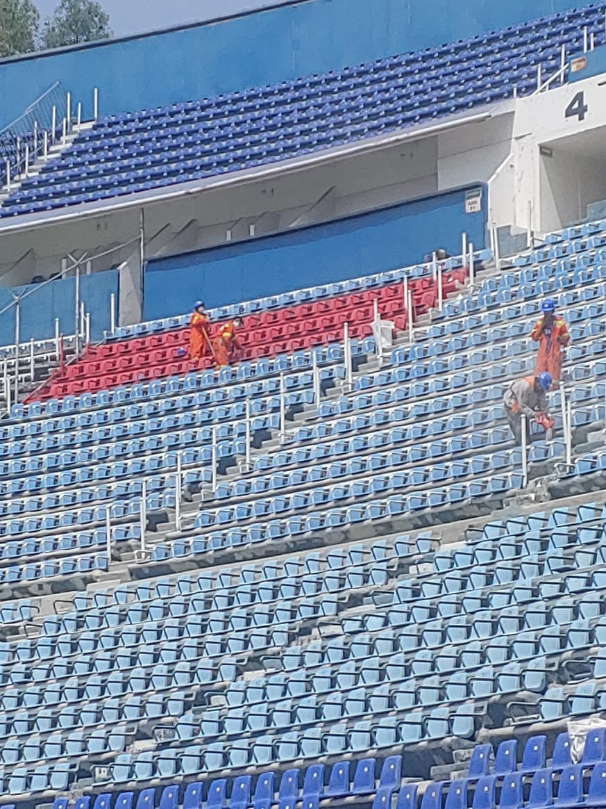 Pintan el estadio Azul para que vuelva a hacer Azulgrana