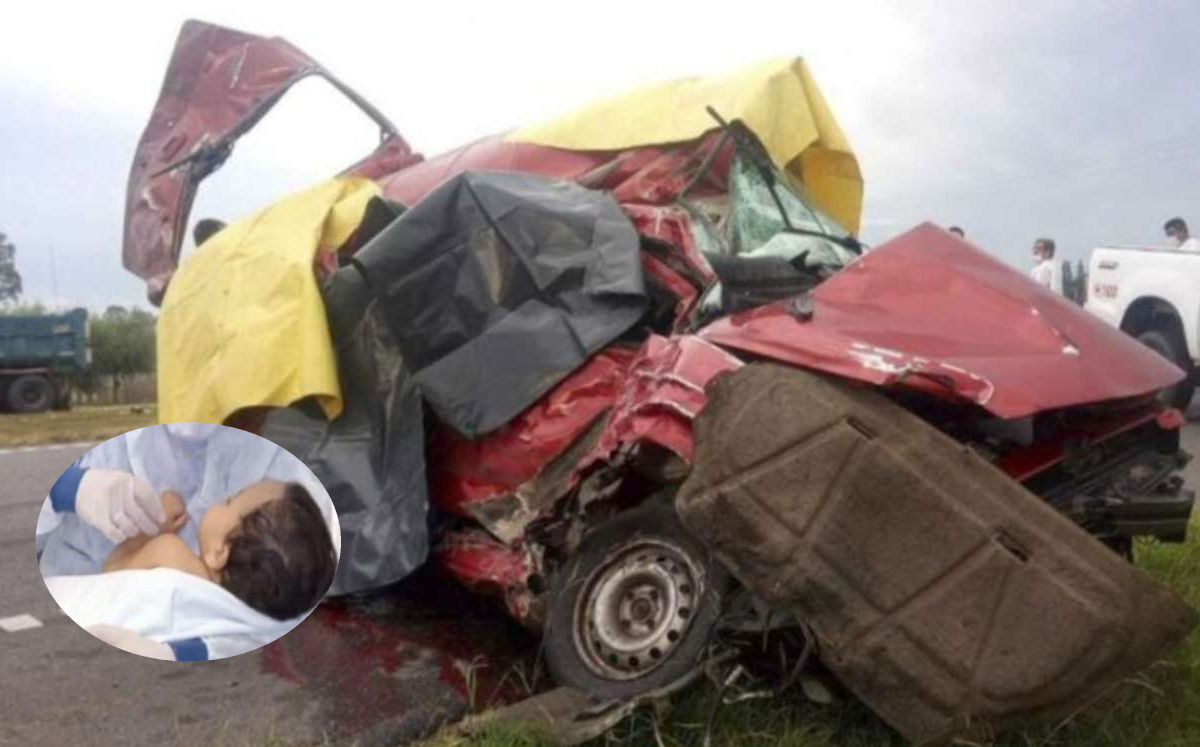 Bebé sobrevive a aparatoso accidente; su abuela lo cubrió con su cuerpo antes de morir