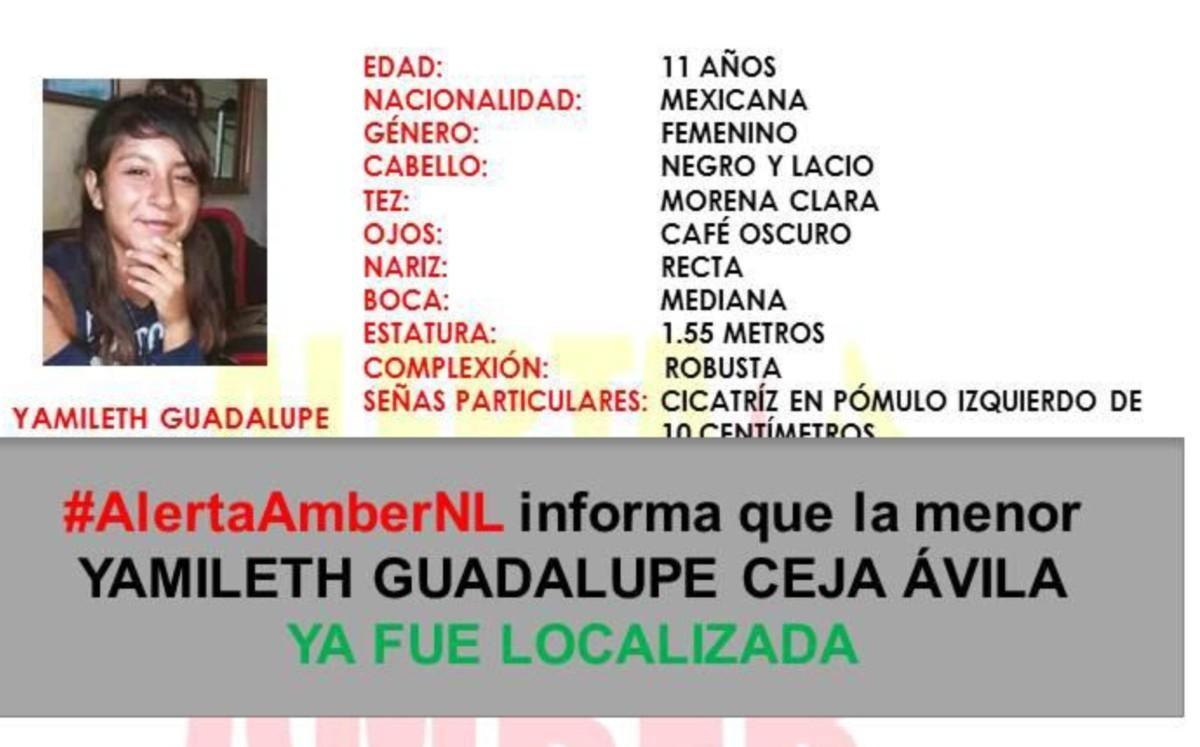 Localizan con vida a niña de 11 años reportada como desaparecida