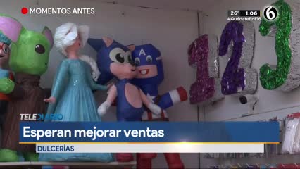 Dueños de dulcerías esperan recuperarse con reapertura de salones de fiestas infantiles