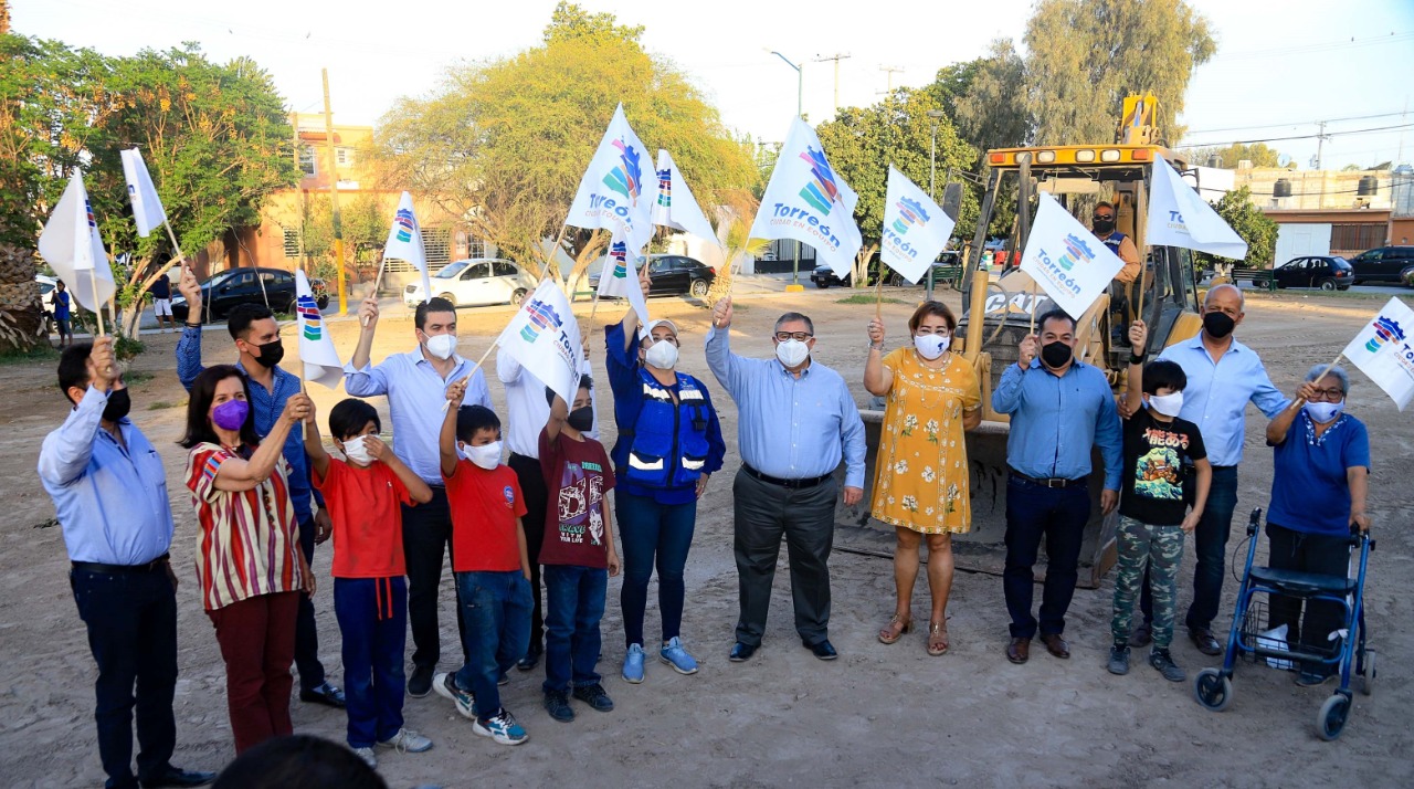 Arranca rehabilitación de la plaza de la colonia Quintas del Nazas en Torreón