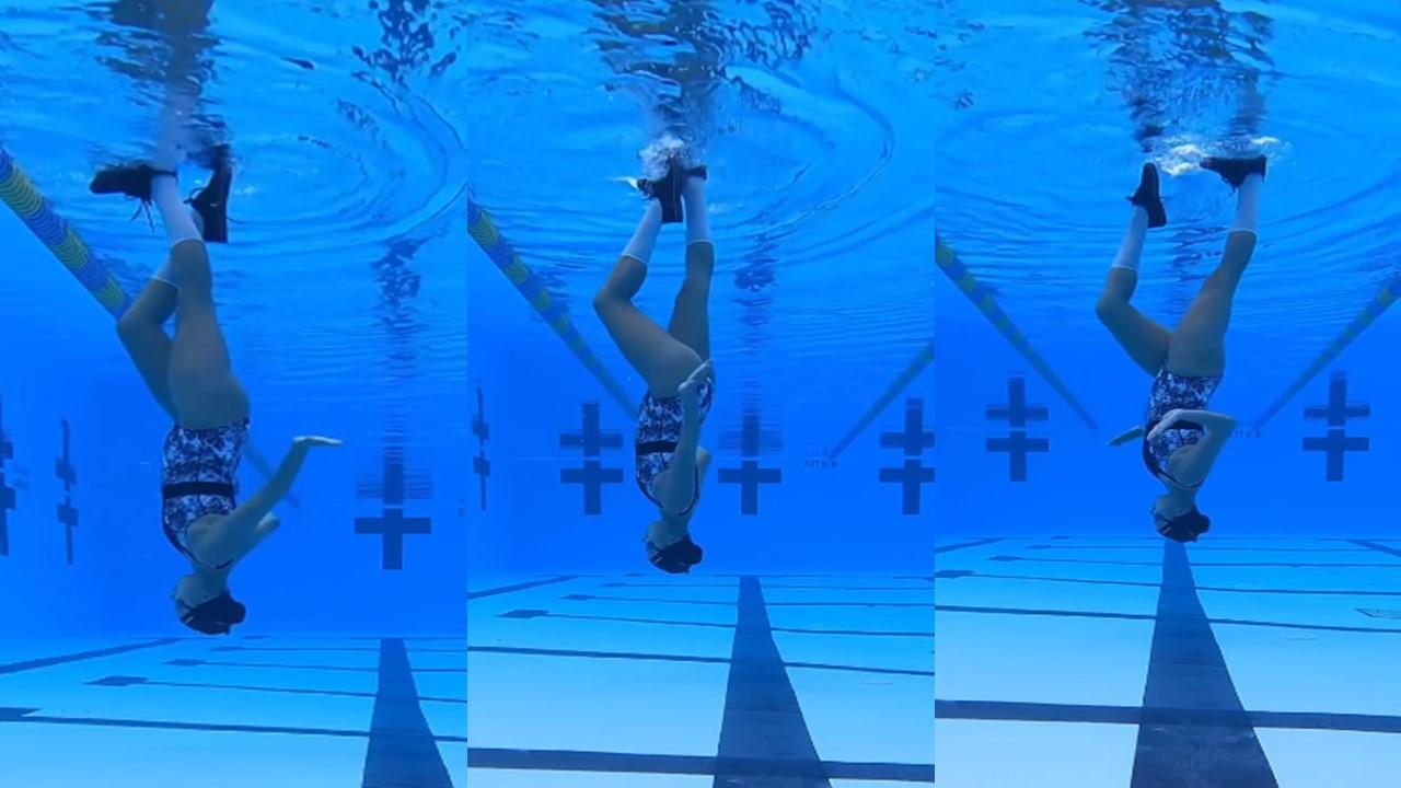 Atleta deja sorprendidos a sus seguidores tras baile bajo el agua [VIDEO]