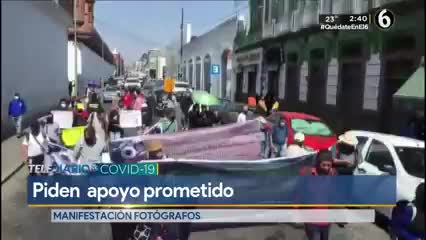 Puebla.- manifestación fotógrafos