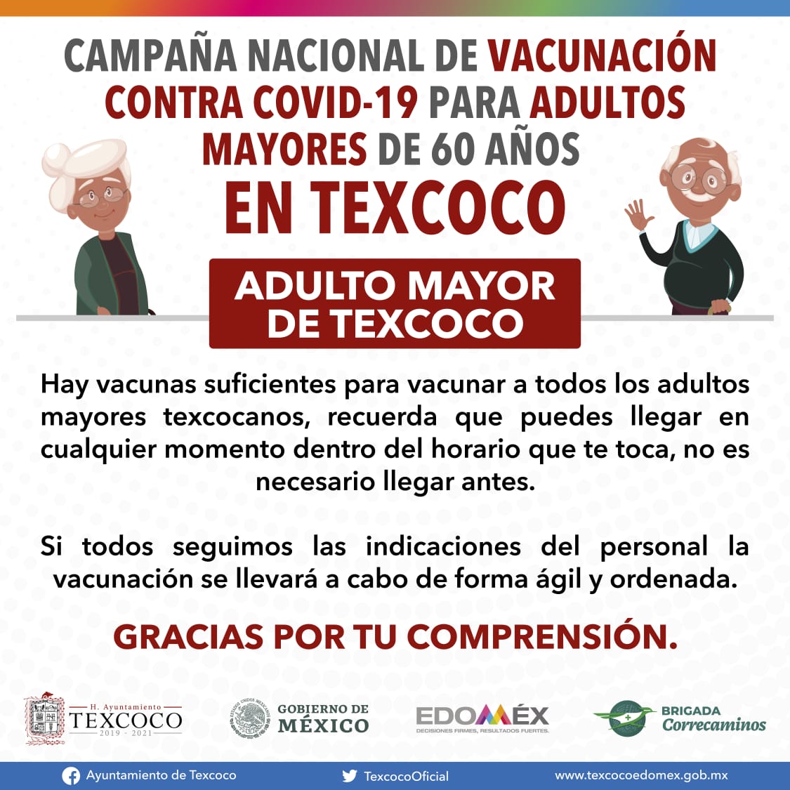 Así será la vacunación contra COVID-19 en Texcoco