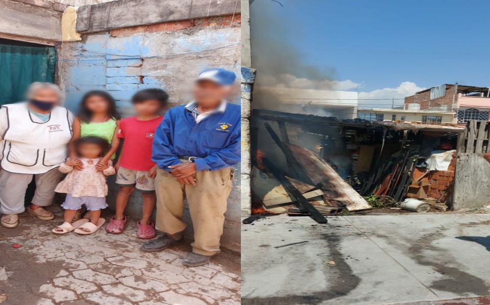 Se incendia vivienda en la colonia Noria en León
 
