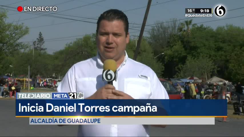 Telediario noticia Arranca Daniel Torres Cantú su campaña por alcaldía de Guadalupe 