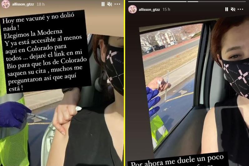 ‘Amanecí con mucho dolor de brazo’; Allison Lozz tras recibir vacuna anti- Covid