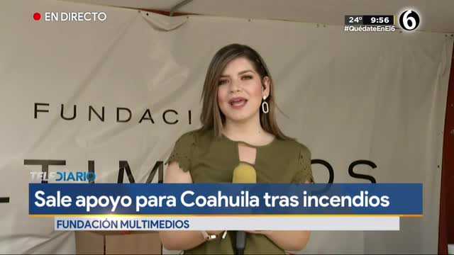 Telediario noticia Sale primer cargamento de Fundación Multimedios con víveres para afectados por incendios en la sierra 