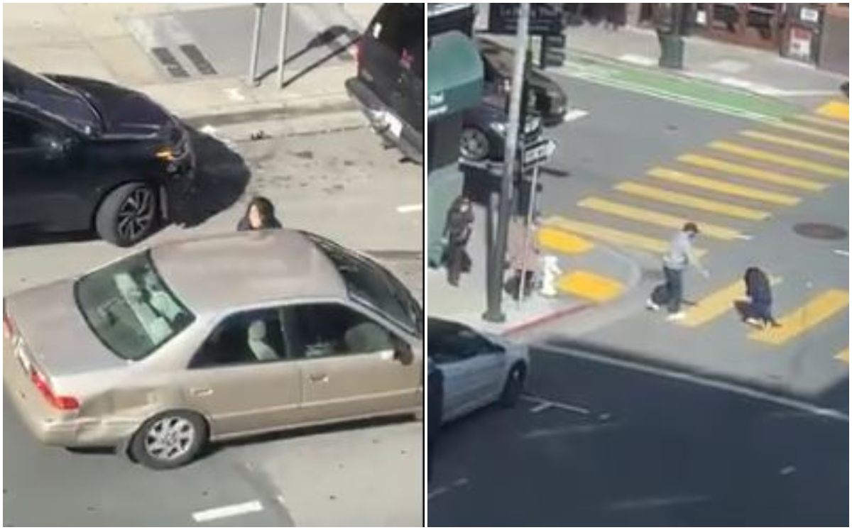 Arrastran a mujer con un auto tras robarle su bolsa