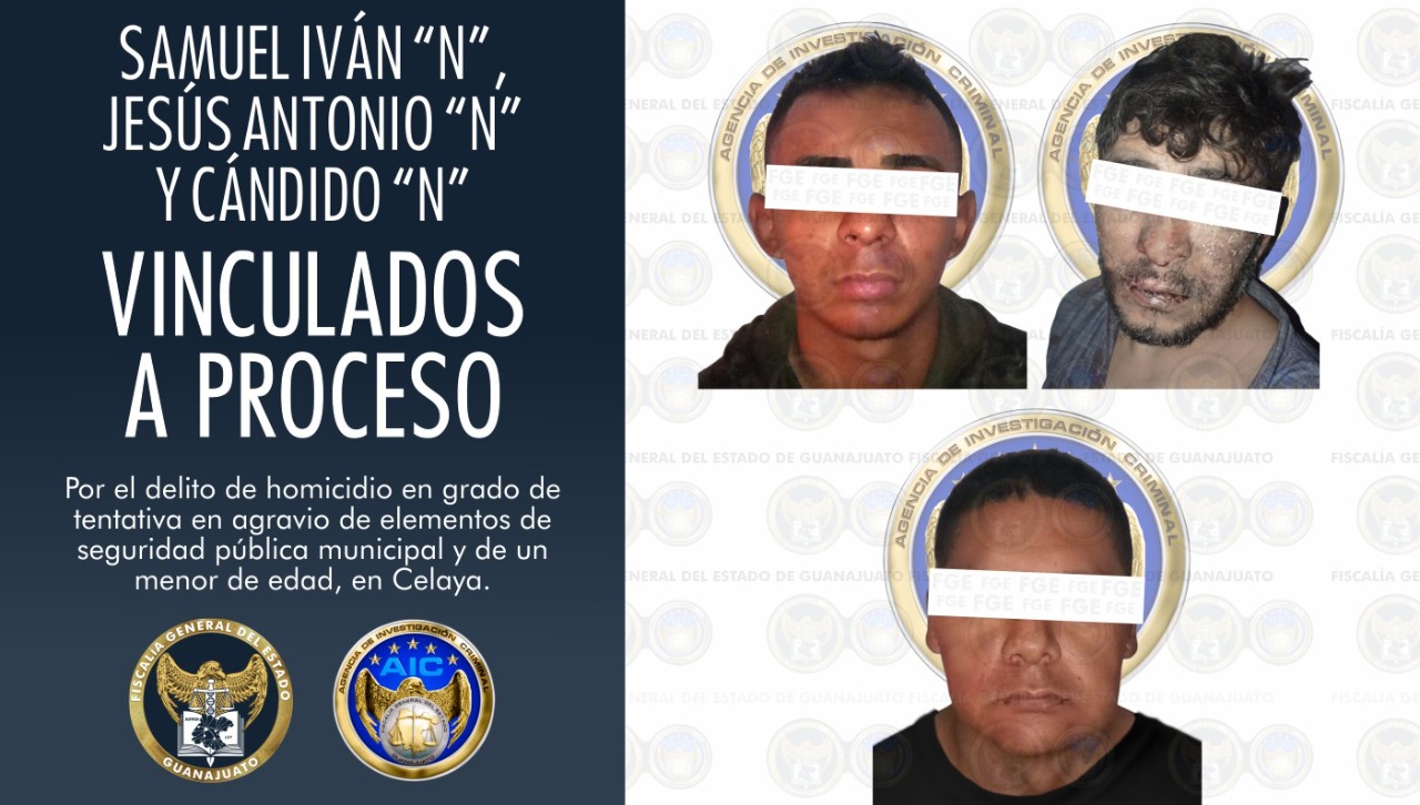 Vinculan a tres por tentativa de homicidio contra policías y un menor