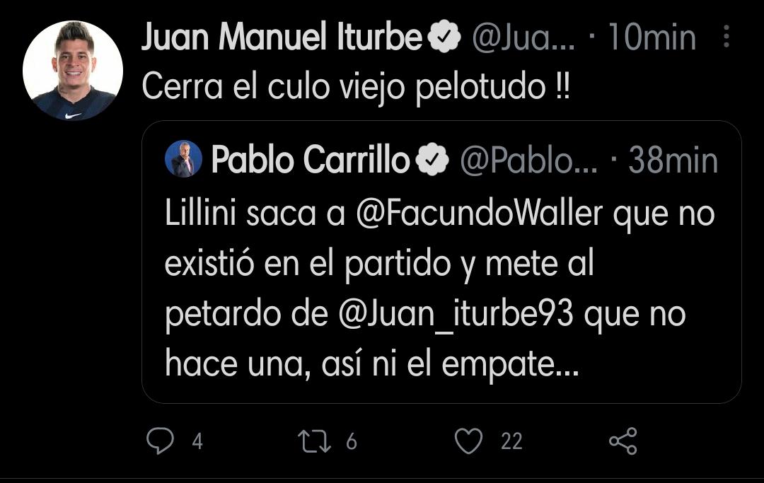 "Cierra el cul...."Juan Manuel Iturbe le responde a periodista tras llamarle petardo