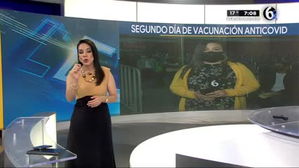 Telediario noticia Madrugan adultos mayores en el segunda día de vacunación contra el Covid-19 en San Nicolás   