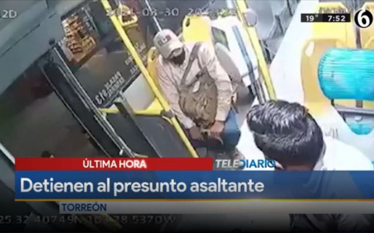 Detienen a presunto ladrón de ruta Dalias de Torreón que amagó a chofer 