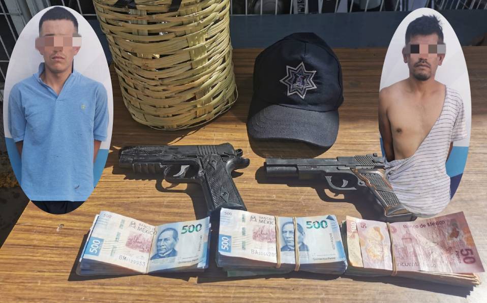 Detienen a dos por robo de 100 mil pesos en Irapuato