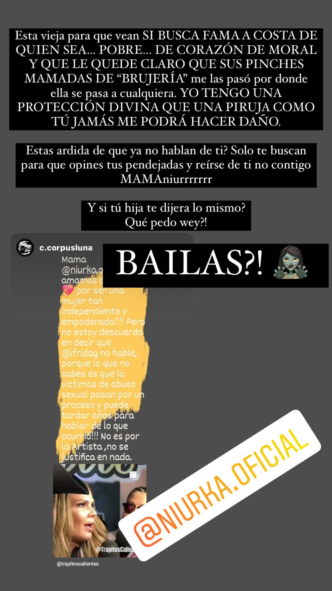 "Solo te buscan para que opines tus pend... y reírse de ti": Frida Sofía arremete contra Niurka
