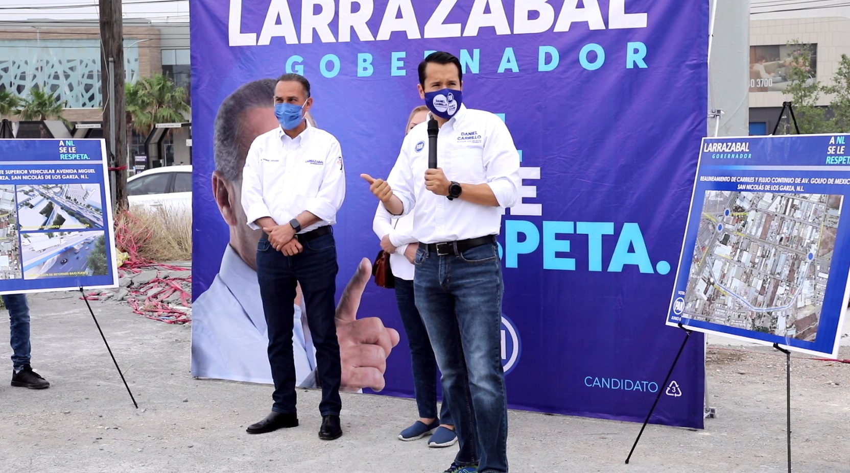 Daniel Carrillo y Fernando Larrazabal se comprometen a modernizar paso a desnivel de Miguel Alemán