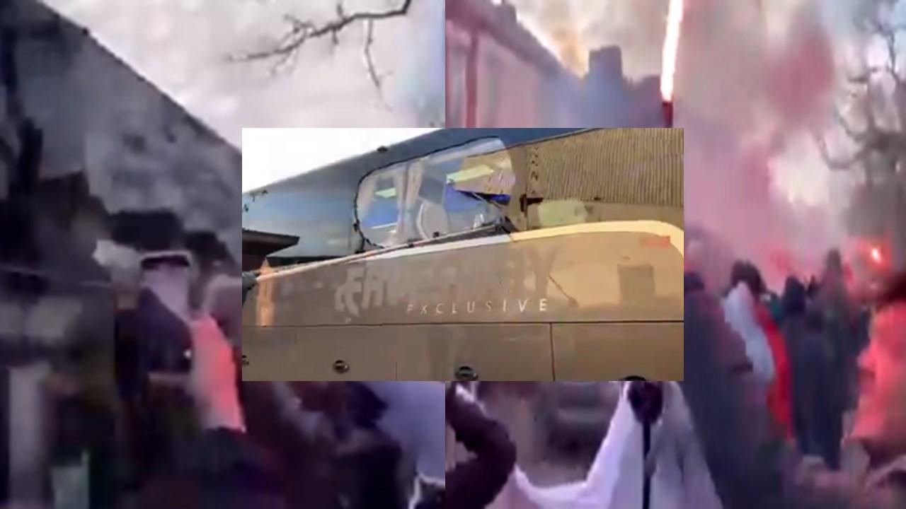 Apedrean autobús del Real Madrid [VIDEO]