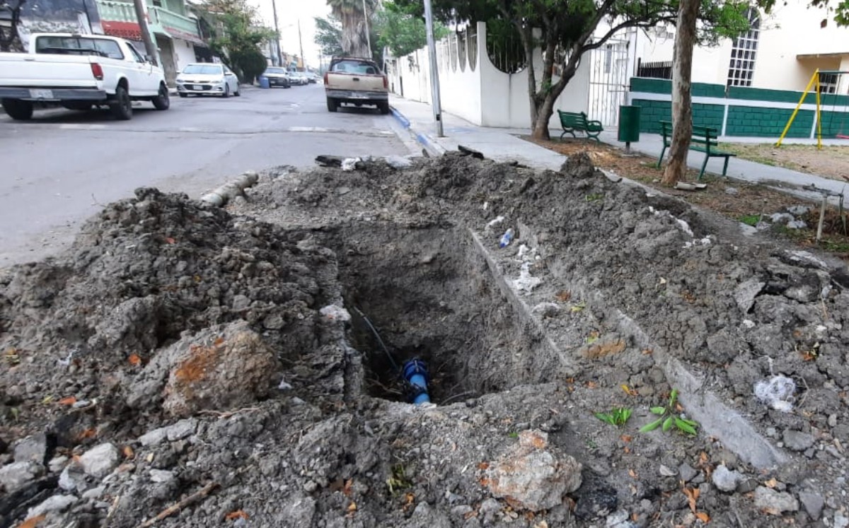 Reportan una obra inconclusa en la colonia Exposición Modelo