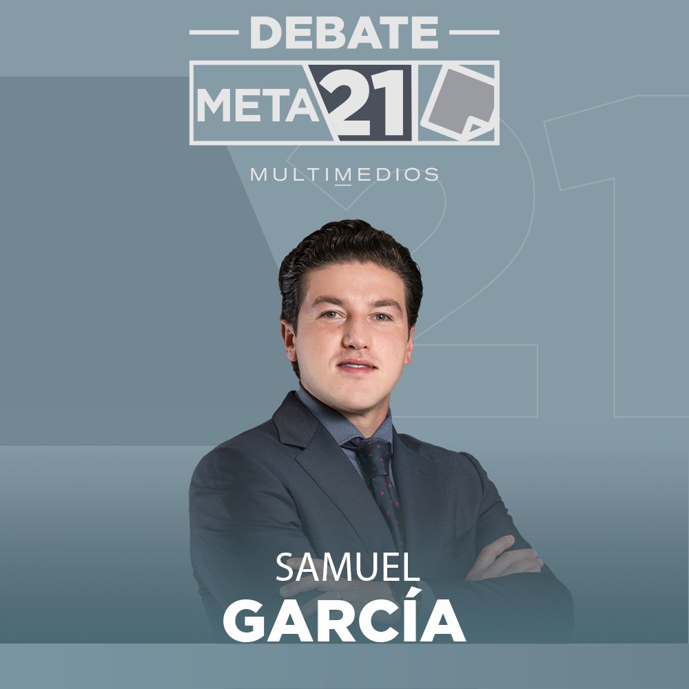 Candidatos a la gubernatura de Nuevo León se presentan en Debate Meta 21