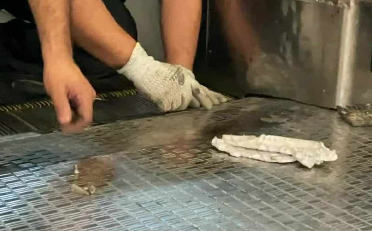Suela de zapato en mala estado provoca afectaciones en escalera del Metro