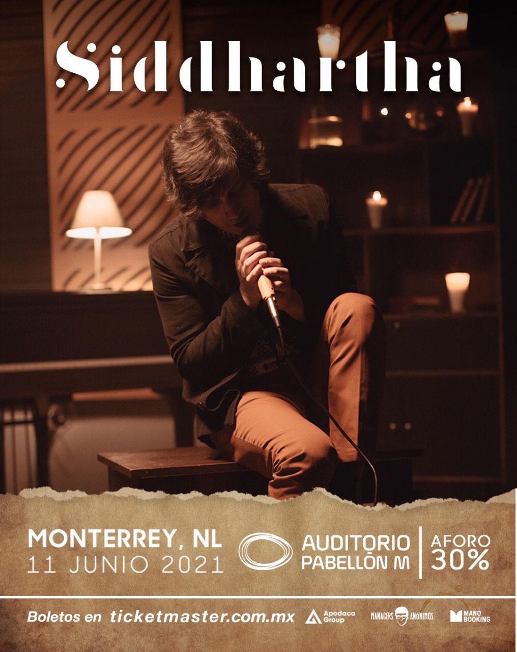 Anuncia Siddhartha concierto en Monterrey