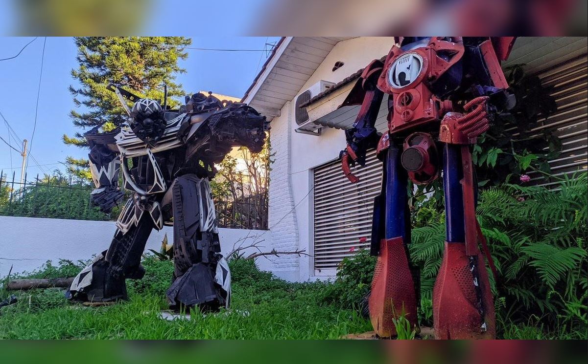 Los Transformers son reales y viven en una increíble casa