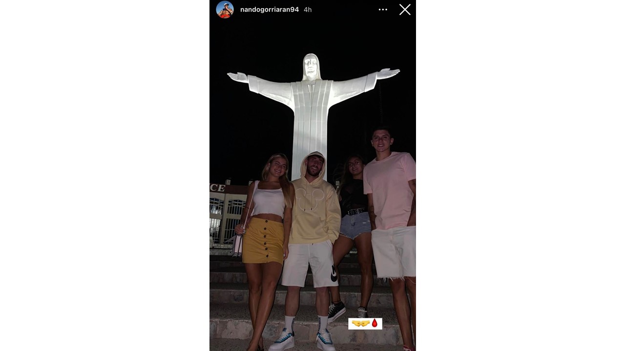Gorriarán presume postal desde el 'Cristo de las Noas'