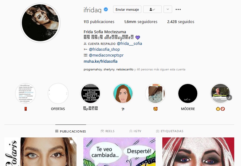 Frida Sofía se quita los apellidos Guzmán-Pinal... en redes sociales; ahora es Moctezuma