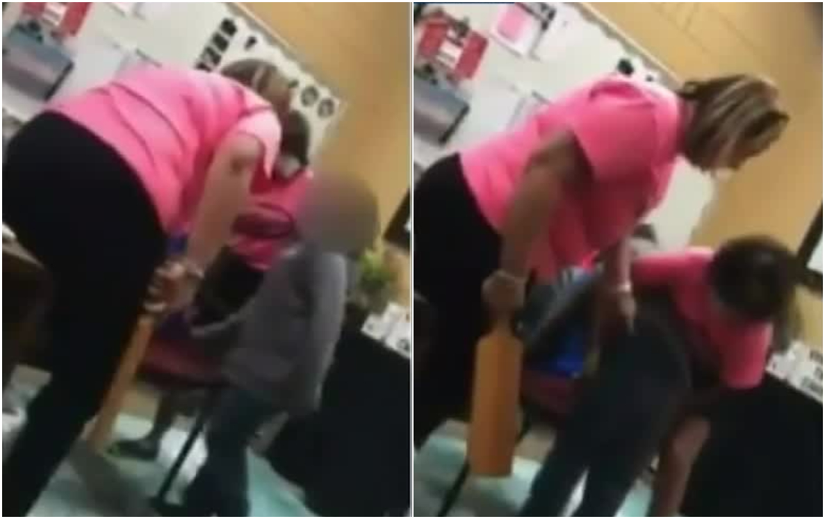 Maestra golpea a alumna de seis años con una tabla por dañar una computadora