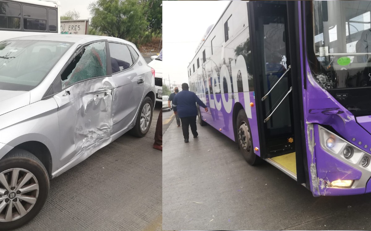Camión de la Ecovía impacta a automovilista sobre la avenida Lincoln