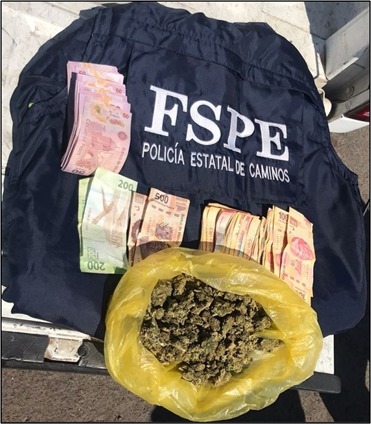 FSPE  detiene a una persona y asegura 22 dosis de droga y dinero en efectivo