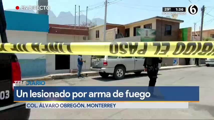 Telediario noticia Balean a un hombre durante asalto en la colonia Álvaro Obregón 