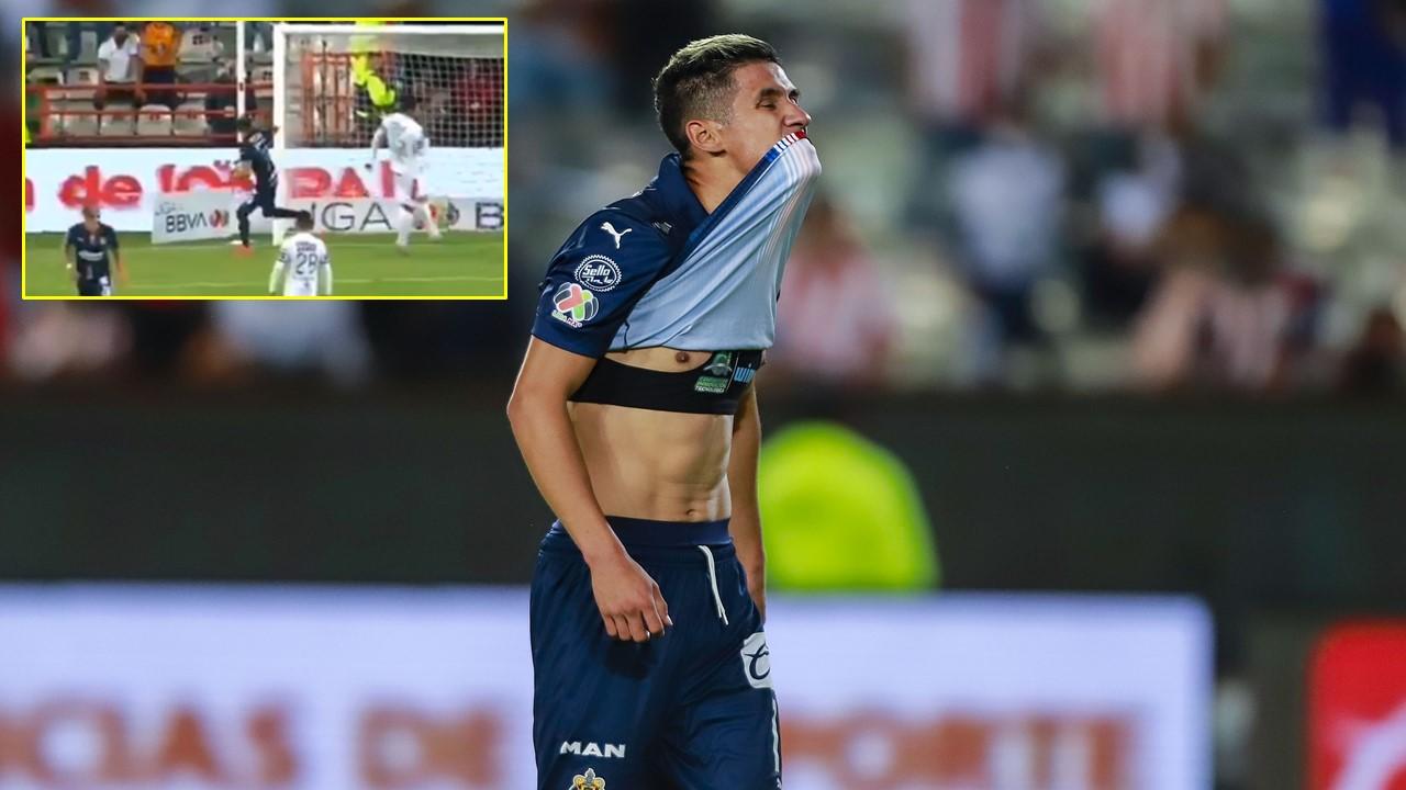 Tunden a Antuna tras festejar gol ante Pachuca 