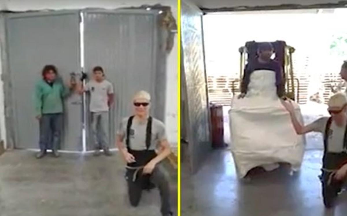 Empleados dejan de lado el trabajo y bailan como quinceañera (VIDEO)