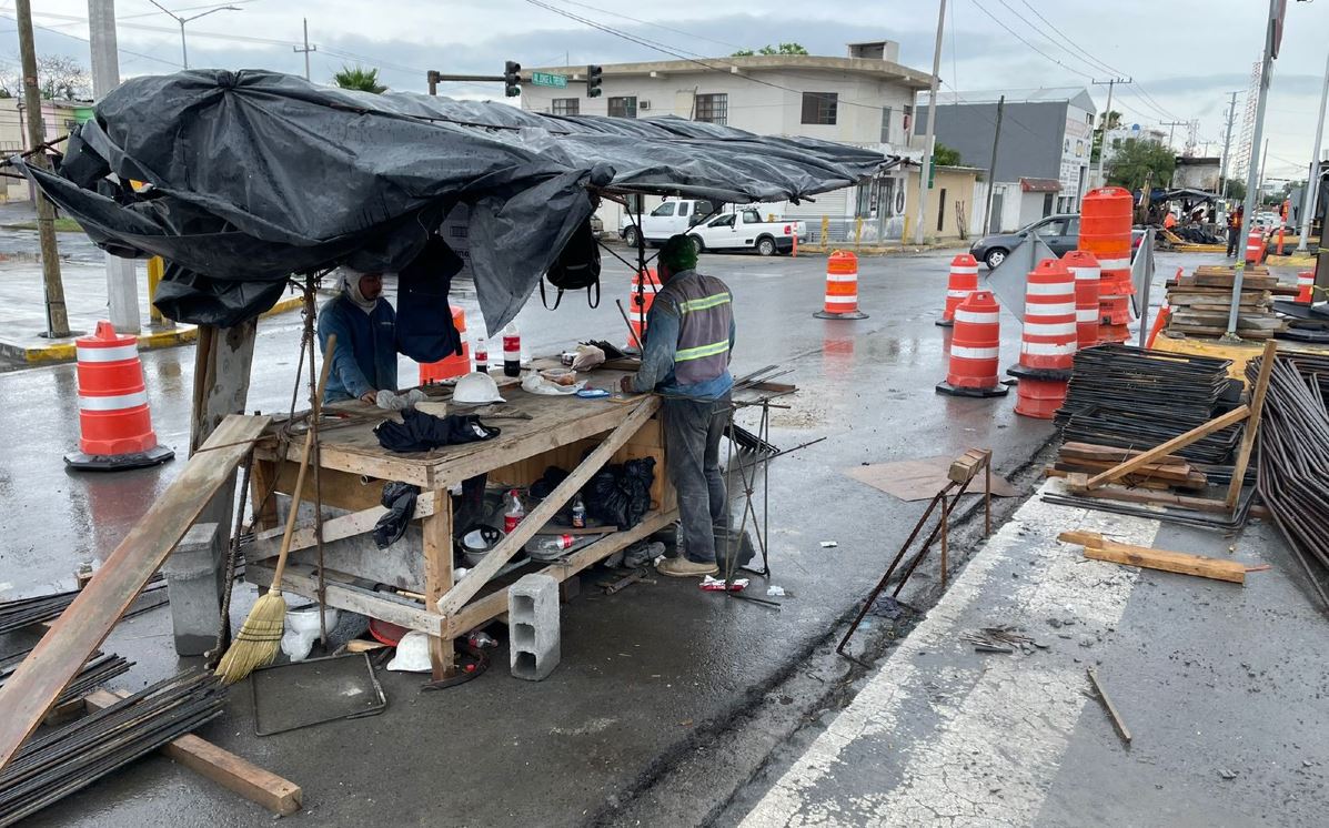 Suspenden trabajos de ampliación en el arroyo Topo Chico por lluvia