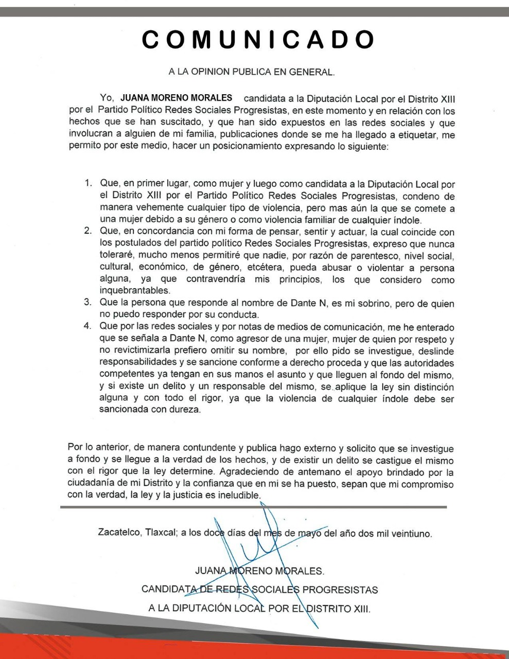 Kenya está embarazada y fue golpeada por su expareja, sobrino de candidata en Tlaxcala