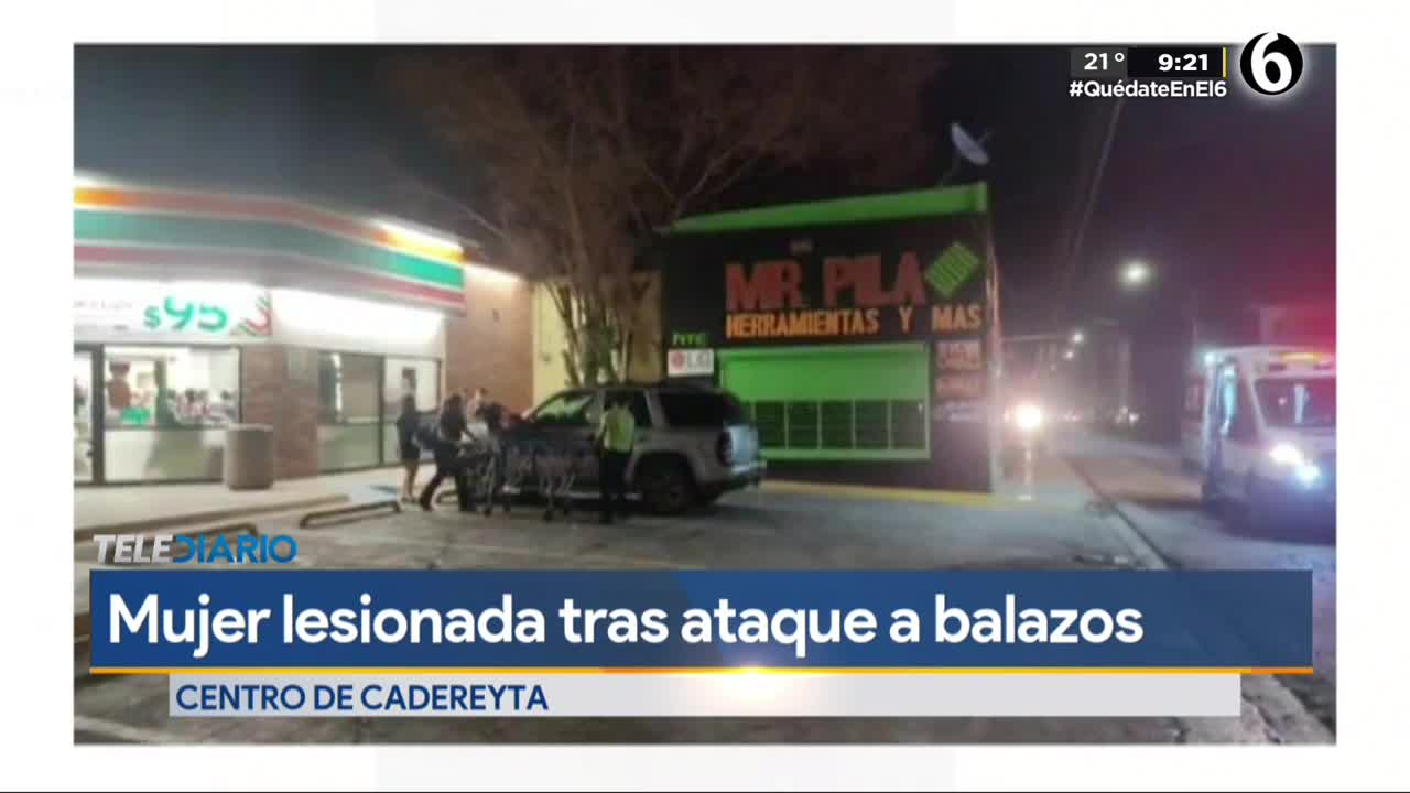Mujer resulta herida tras ataque a balazos en Cadereyta 