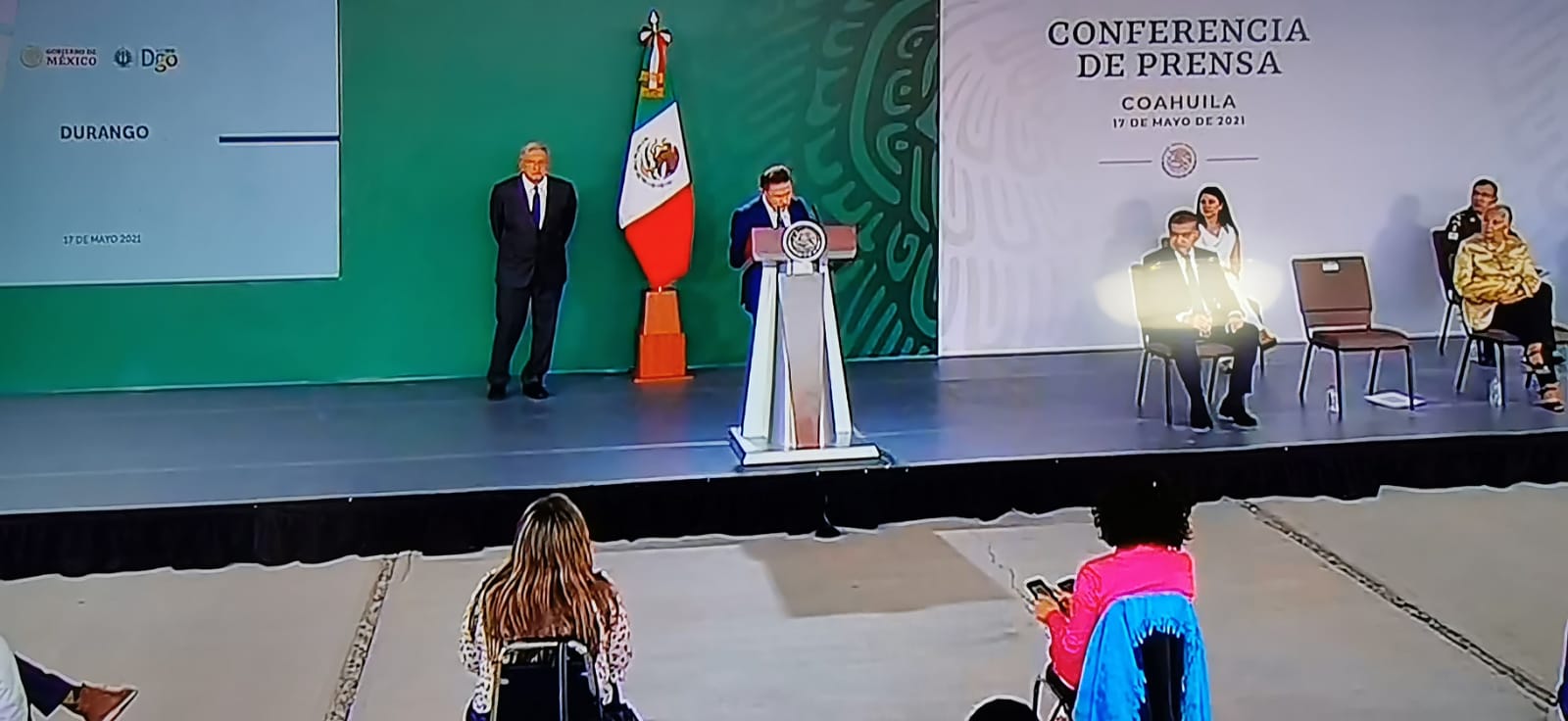 Aispuro visita La Laguna para dar mensaje en mañanera de AMLO