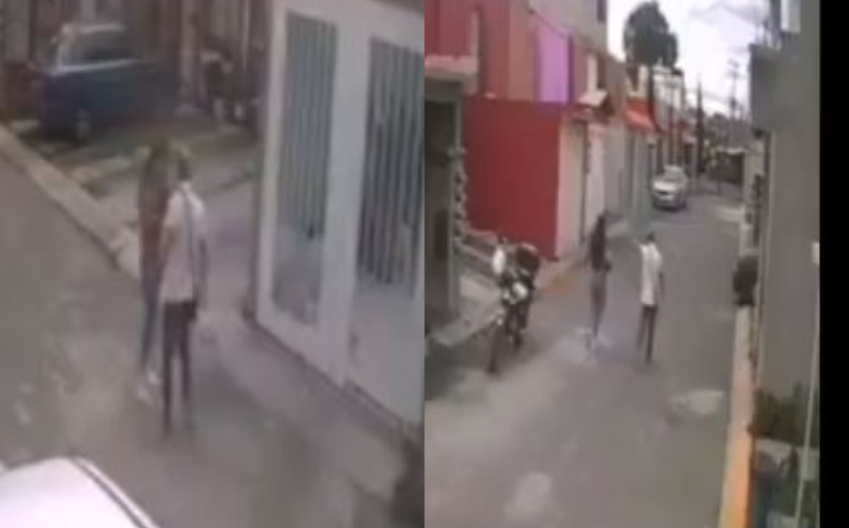 Sujeto golpea a mujer en plena calle en Ecatepec