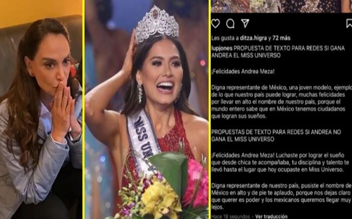‘Mensaje para redes si gana Andrea’; el error de Lupita Jones del que todos hablan 