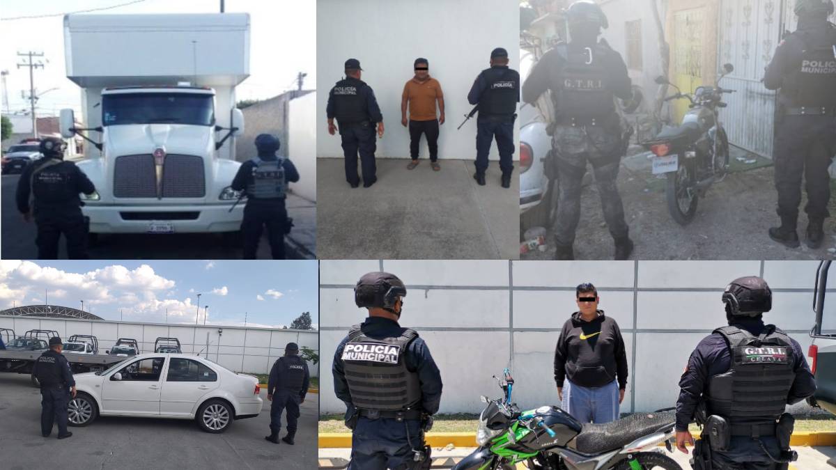 Detienen a 2 y recuperan 4 vehículos con reporte de robo en Celaya
