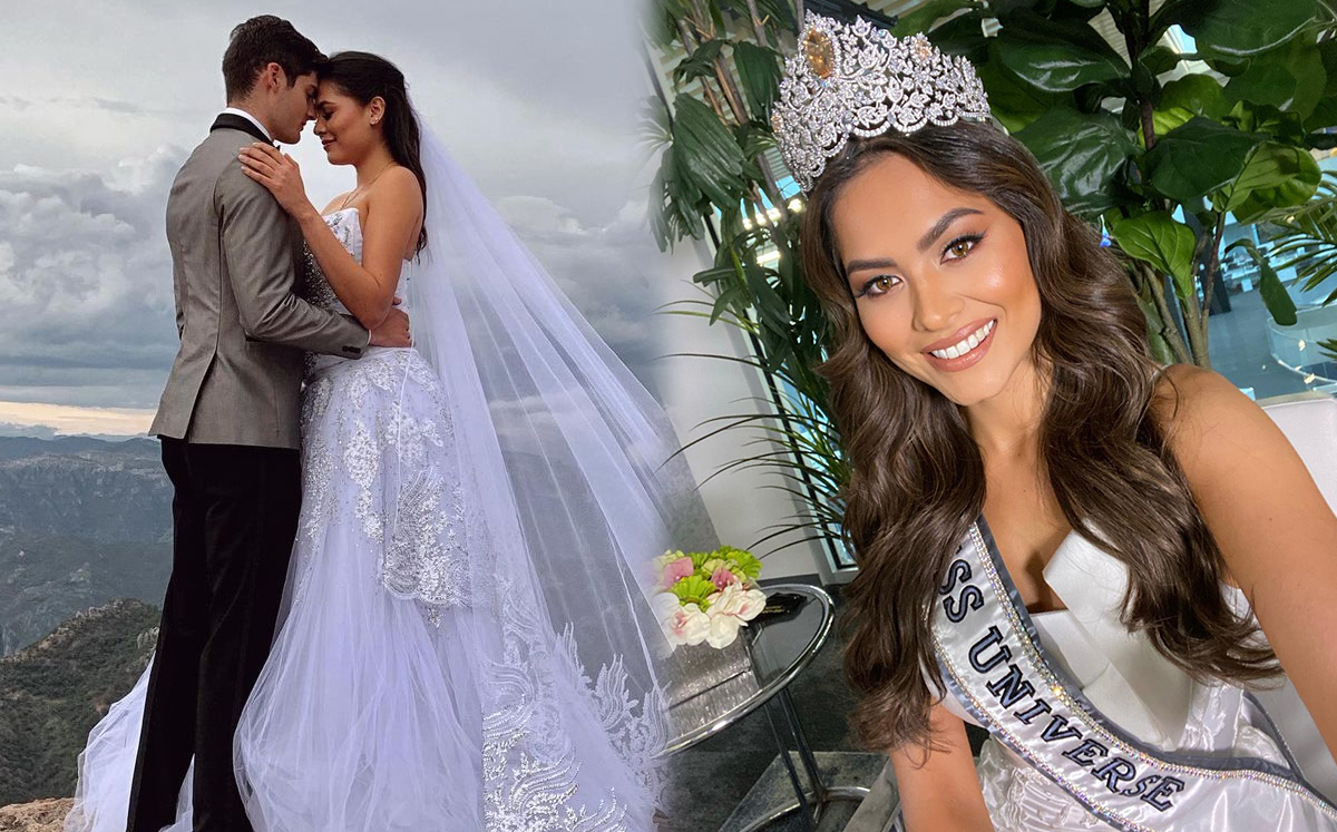 ¿Podría perder la corona? Andrea Meza, Miss Universo 2021, aclara polémica foto vestida de novia