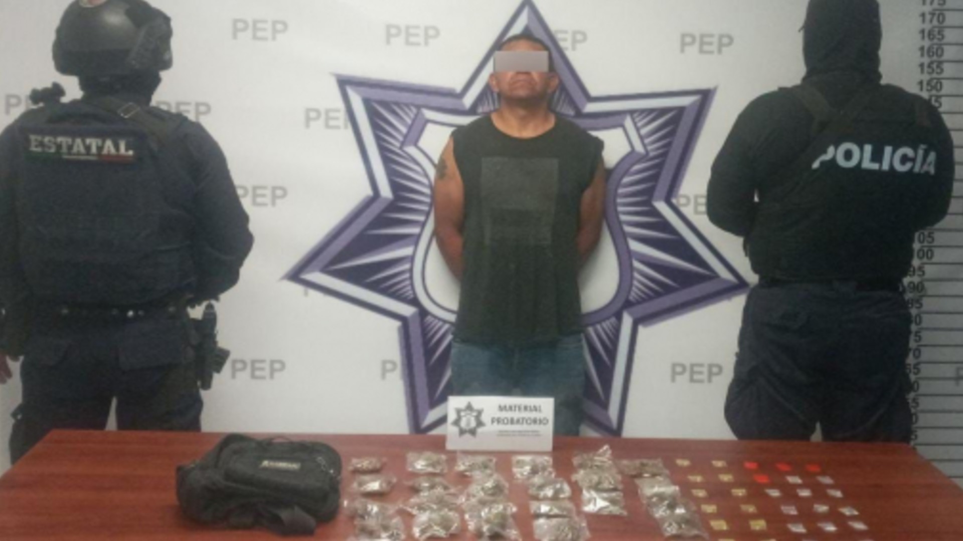En Nopalucan detienen a presunto distribuidor de droga