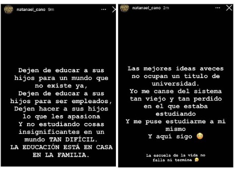 "No ocupan un título de universidad": Natanael Cano ahora da consejos a padres sobre educación