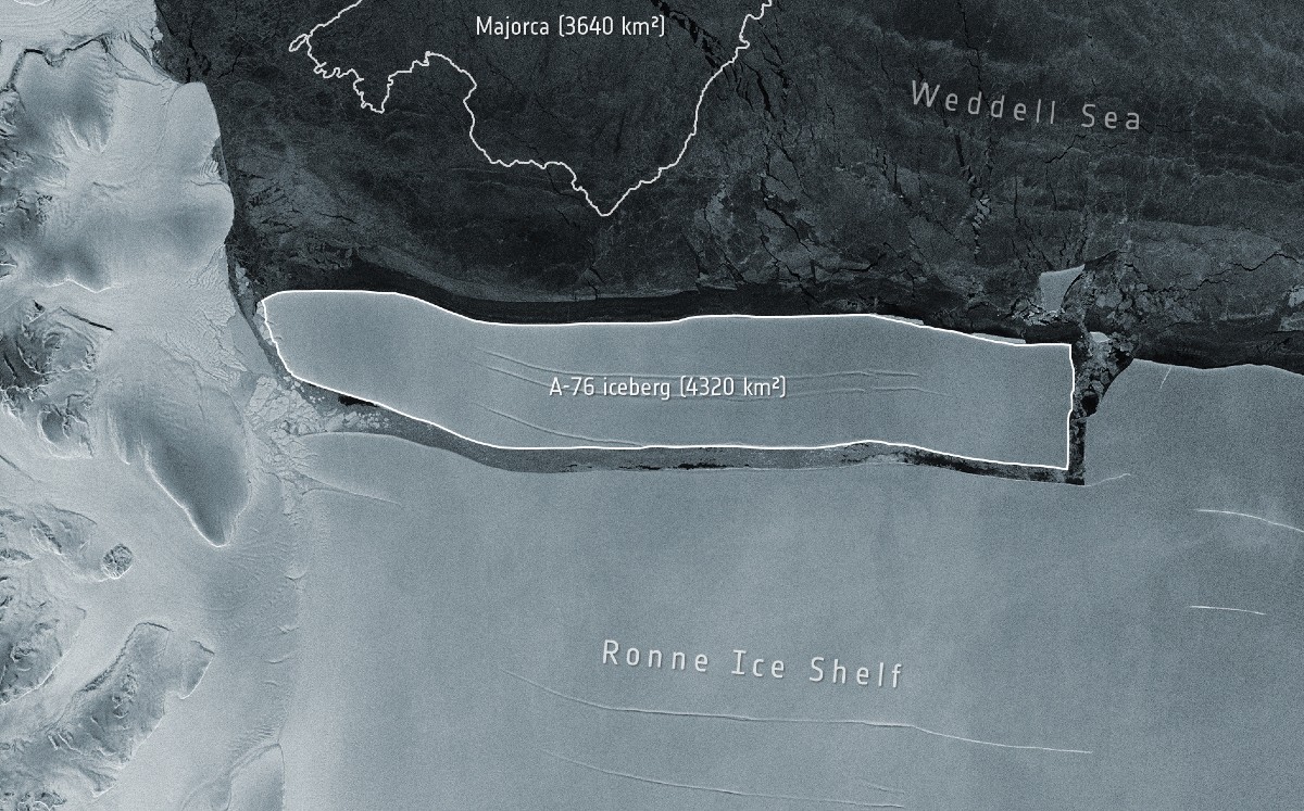 Iceberg más grande del mundo nace tras desprendimiento en la Antártida