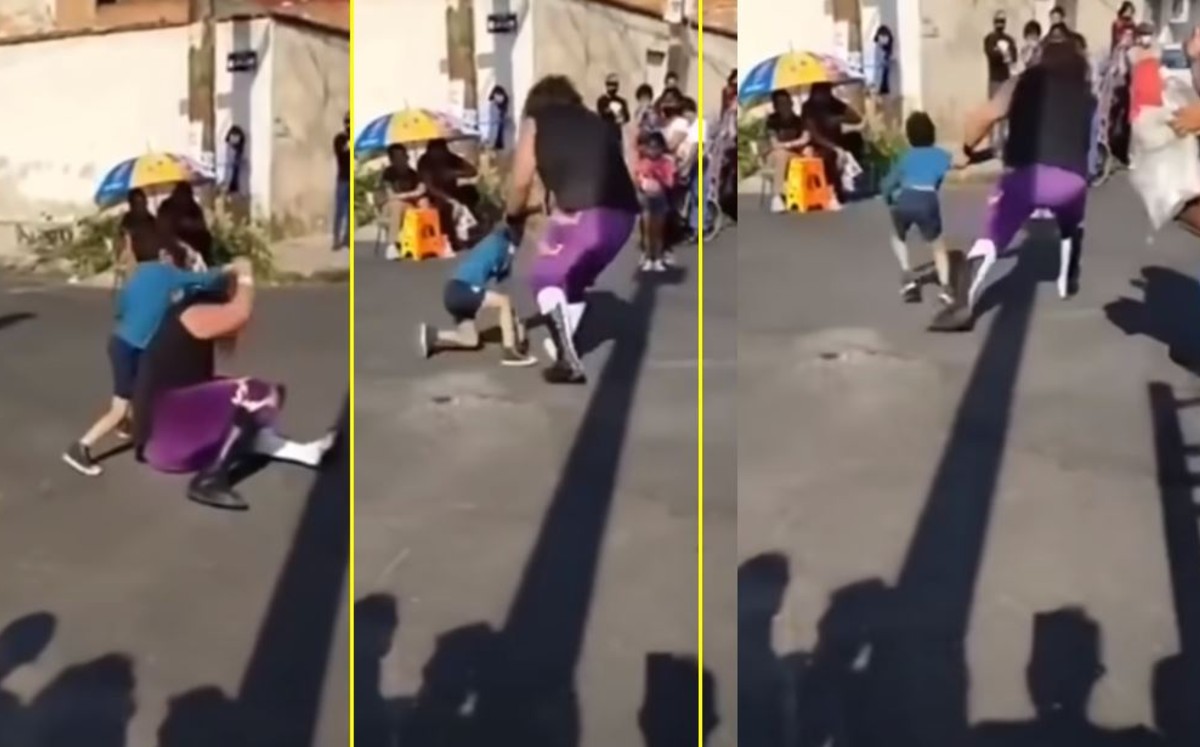 Luchador azota contra el suelo a niño que se acercó a saludarlo [VIDEO]